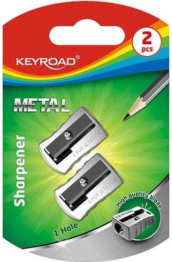 Острилка KEYROAD метална, 2 бр., сребриста