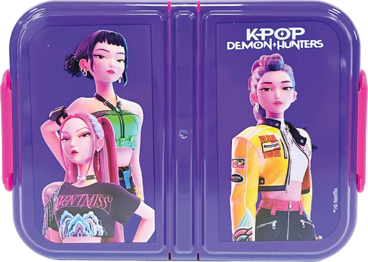 Триделен бокс за закуска GIM KPop Demon Hunters Huntrix 900 мл