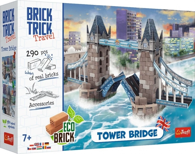 Конструктор от тухлички Tower Bridge – TREFL Brick Trick Travel (290 части)