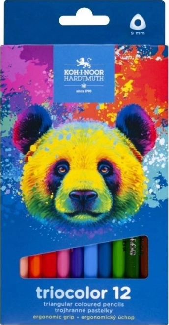 Триъгълни цветни моливи KOH-I-NOOR Triocolor 12 бр.
