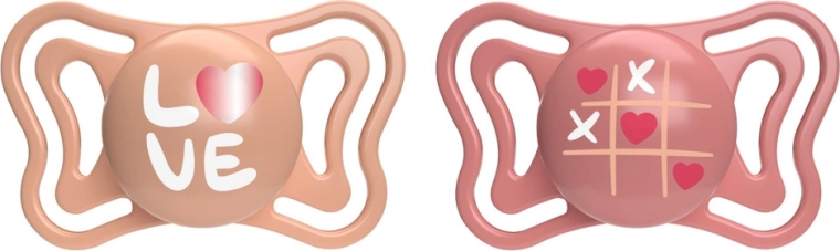 Chicco Physio Light silicone pacifiers, pink, 16–36 months, 2 pcs