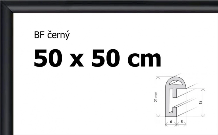 Plastic Frame for Puzzle 50x50 cm - Black