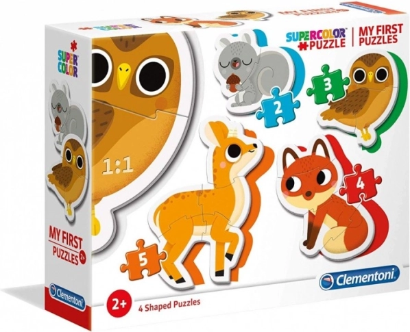 Clementoni моите първи пъзели горски животни 4в1