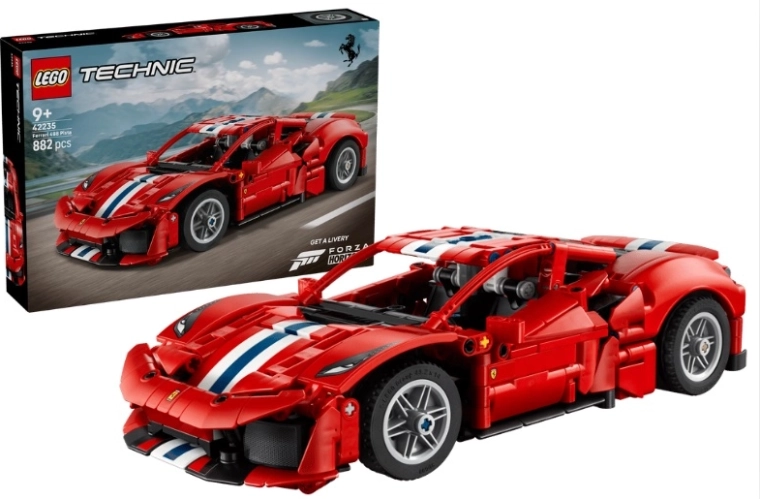 Lego Technic Ferrari 488 Pista (42235) - строителен комплект