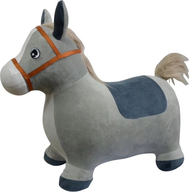 Скачащо магаренце за деца с калъф и помпичка