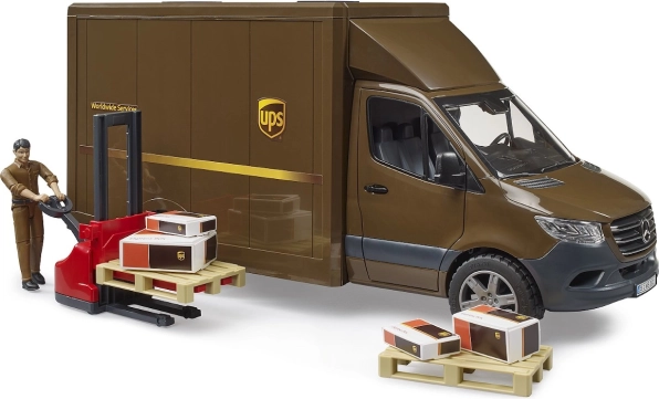 Доставка UPS Bruder MB Sprinter с фигурка и аксесоари