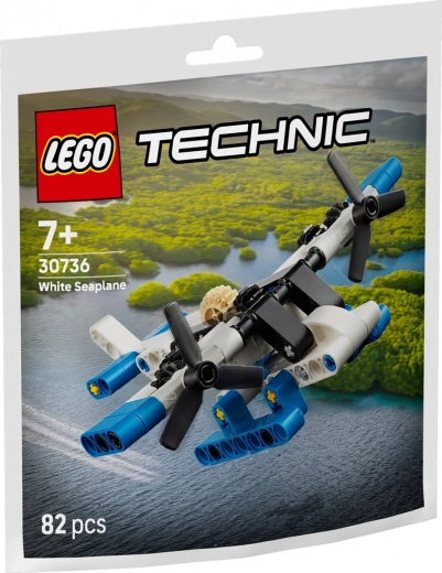 LEGO Technic бял хидроплан