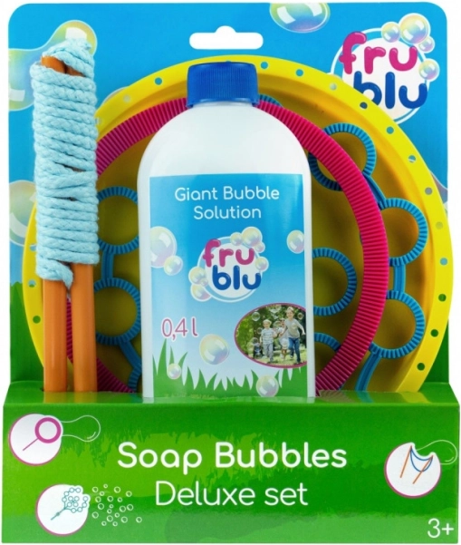 Делукс комплект за сапунени балони FRU BLU с разтвор 0,4 л