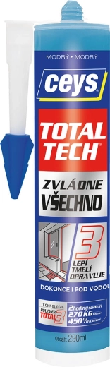 Универсално лепило и уплътнител 290 ml CEYS Total Tech синьо