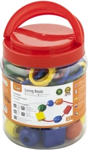 Дървени нанизващи мъниста за ръка – екстра големи