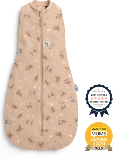 ErgoPouch повивалник и спален чувал 2в1 Cocoon Melody, 3–6 месеца, 0,2 TOG