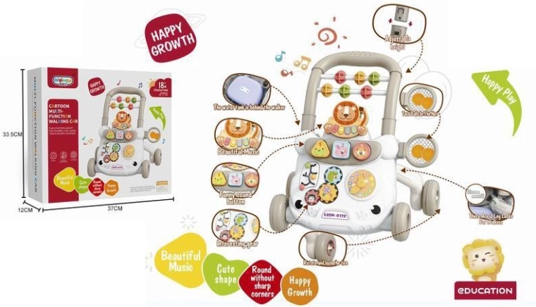 Интерактивна детска проходилка във формата на лъв