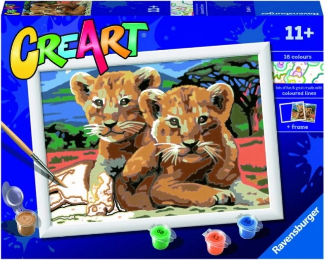 CreArt painting for children Little lions
