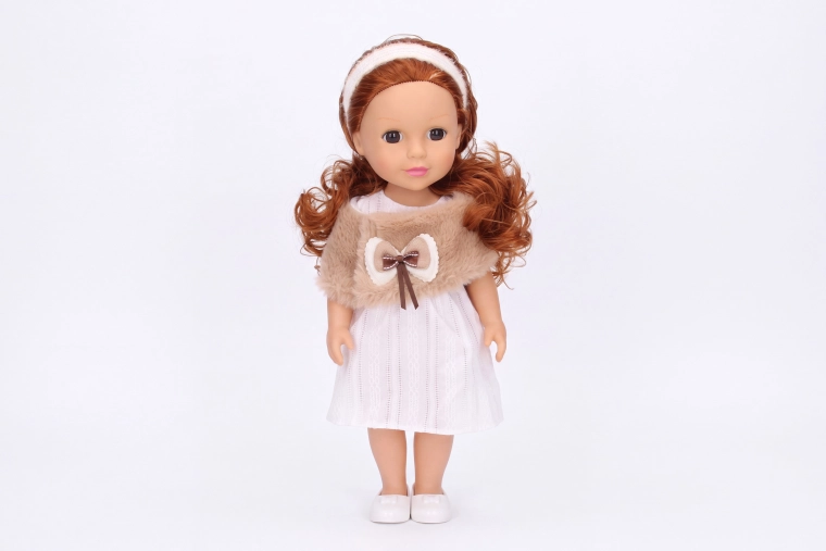 Doll with Basket 36 cm - 1 piece