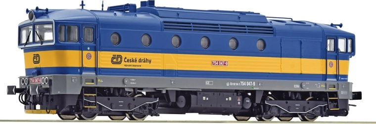 Roco дизелова локомотива ČD серия 754 047-9 „Brejlovec“ H0 дигитална със звук