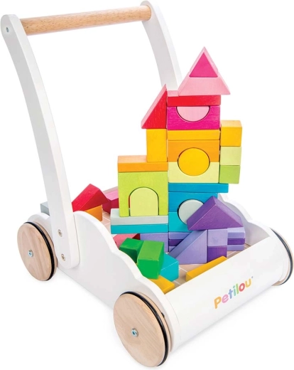 Le Toy Van дървено проходилка Rainbow cloud с кубчета
