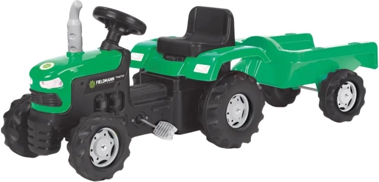Pedal Tractor with Detachable Trailer Buddy Toys