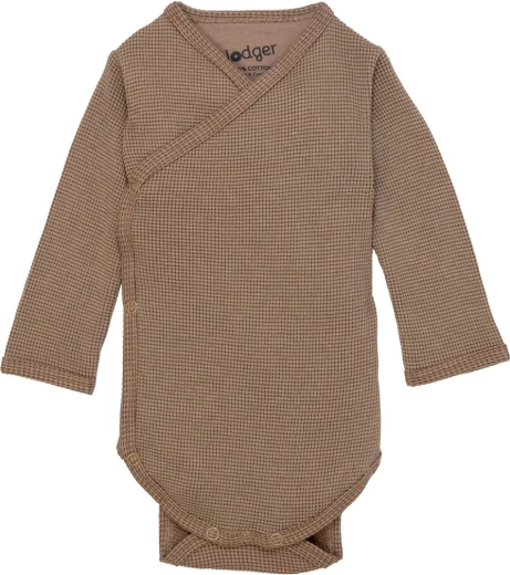 Lodger Ciumbelle Long-Sleeve Baby Bodysuit, Beige