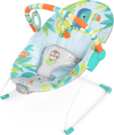 Vibrating baby bouncer Bright Starts Rainforest Vibes, 0–9 kg