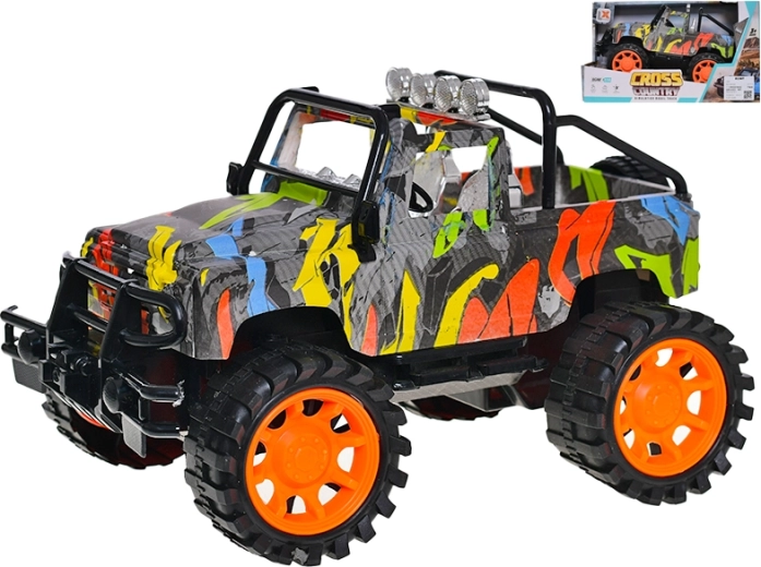 Jeep Graffiti 1:14 plastic off-road model with flywheel