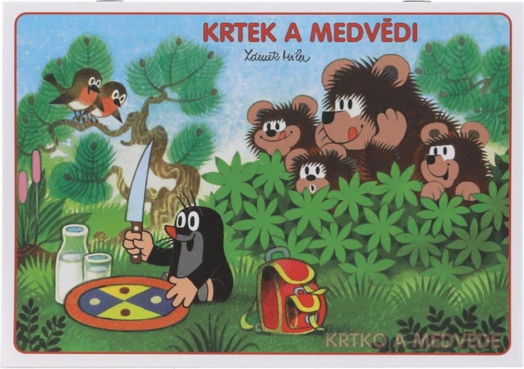 Книжка за оцветяване A5 Къртичето и мечките