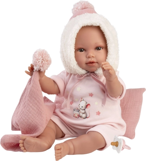 Llorens New born реалистична бебешка кукла със звуци 38 см