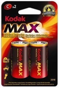 Алкални батерии KODAK Alkaline Max C 1,5 V, 2 бр.