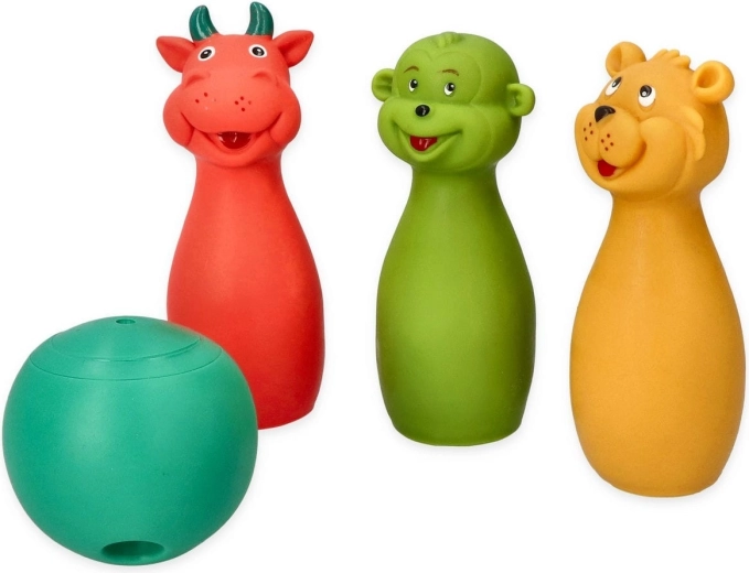Soft sensory bowling pins for children