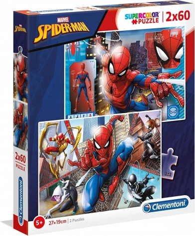 Пъзел 2×60 Super Color Spider-Man