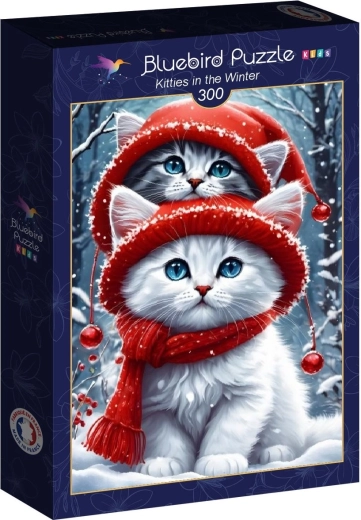 Bluebird puzzle Kittens in Winter 300 pieces