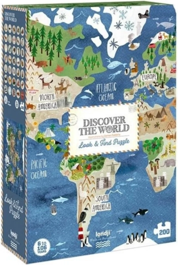 Londji large puzzle Discover the World
