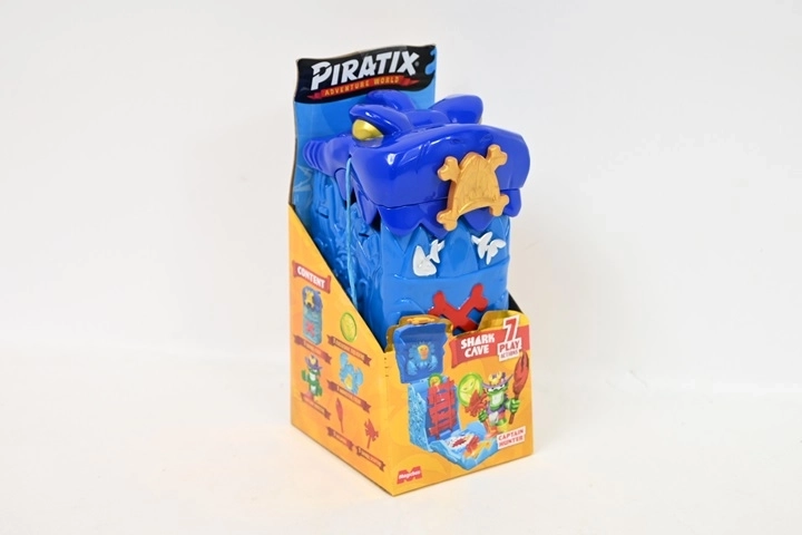 Piratix Adventure World изненадващ комплект „Акулийска пещера“ с фигурка Hunter
