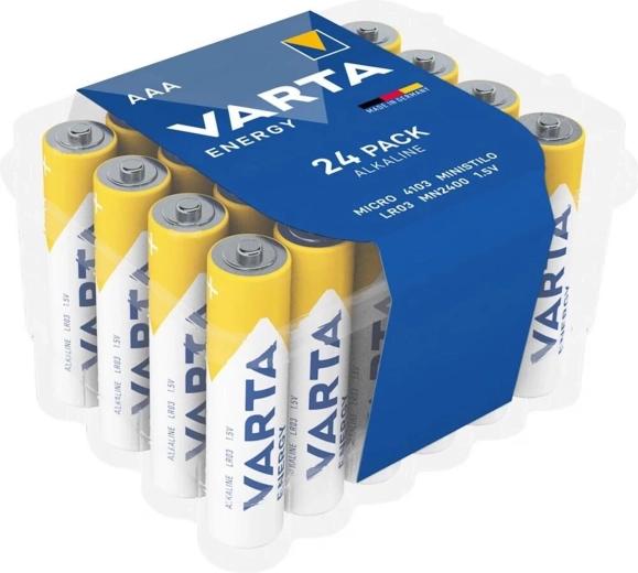 Alkaline AAA micro batteries Varta 24 pcs