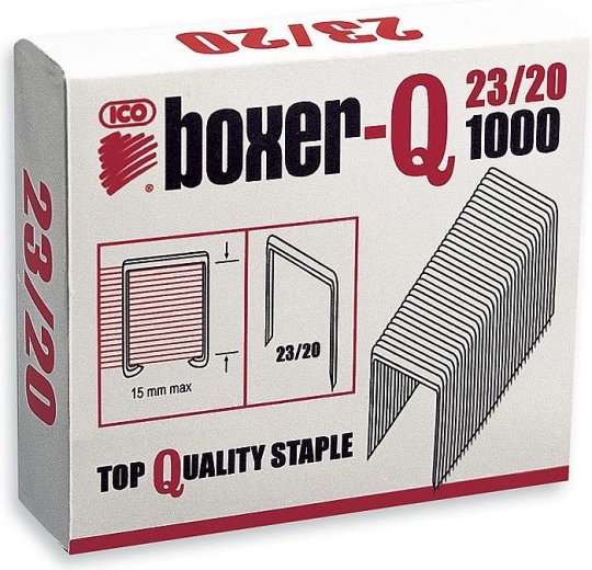 Телбодни скоби BOXER‑Q 23/20, 1000 бр.