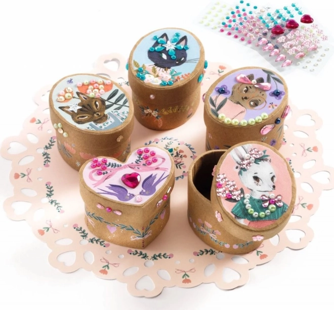 Djeco Креативен комплект Кутии за доукрасяване