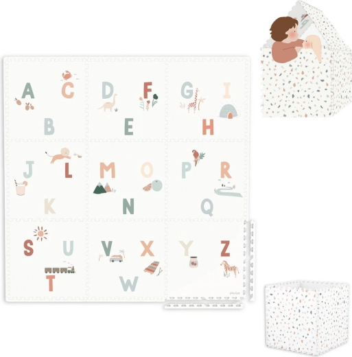 Игрална подложка и кутия за съхранение 2в1 Play&Go EEVAA alphabet