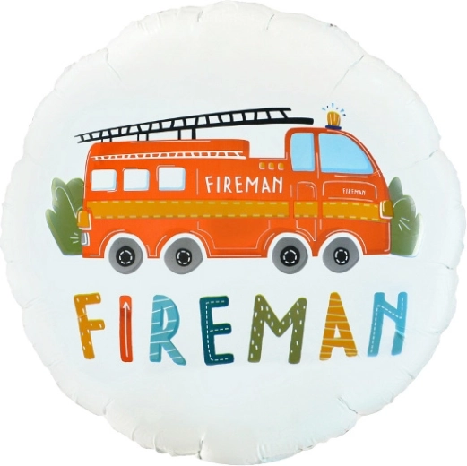 Фолиен балон Fireman кръгъл 18"