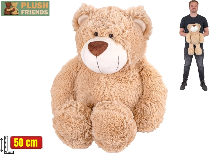 Plush Friends плюшено мече 50 см бежово