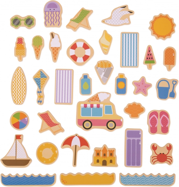 Bigjigs Toys магнити ваканция на море