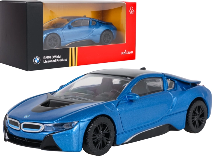 RASTAR BMW i8 Metal Model in 1:43 Scale, Blue