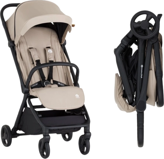 Petite&Mars sports stroller Flip – Tan Beige