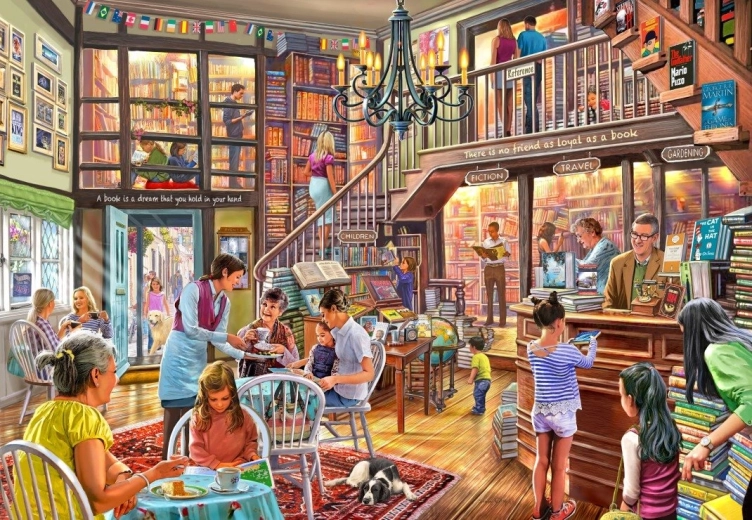 BLUEBIRD 1000-piece Bookshop Puzzle