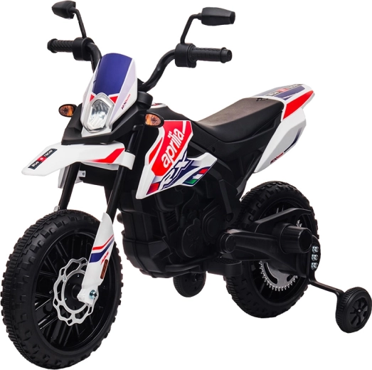 Детски електрически мотор Aprilia RX-125 бял