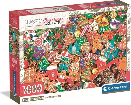 Clementoni Impossible коледни лакомства пъзел 1000 части