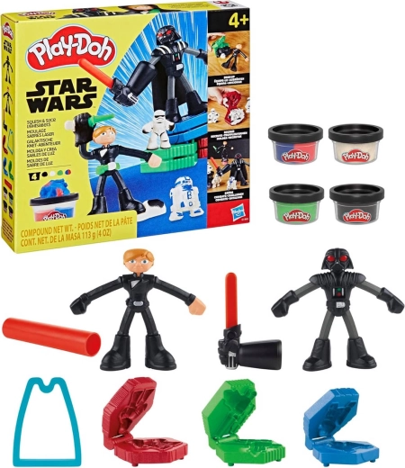 Play-Doh Star Wars светлинни мечове – креативен комплект за деца