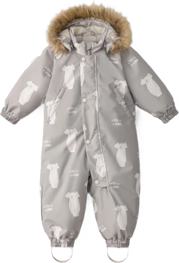 LEOKID Hero Lino Brown winter snowsuit, size 80