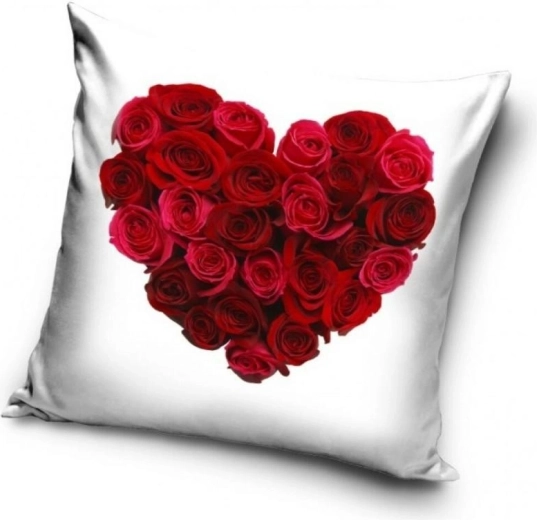 Pillowcase with a heart motif