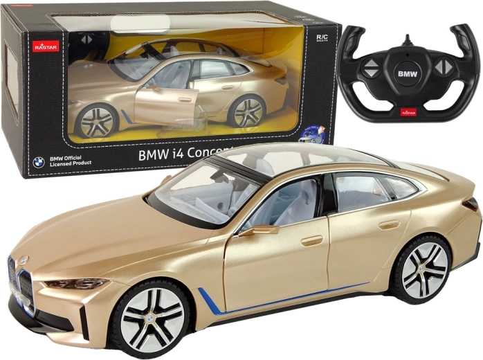 RC кола BMW i4 Rastar 1:14 златна