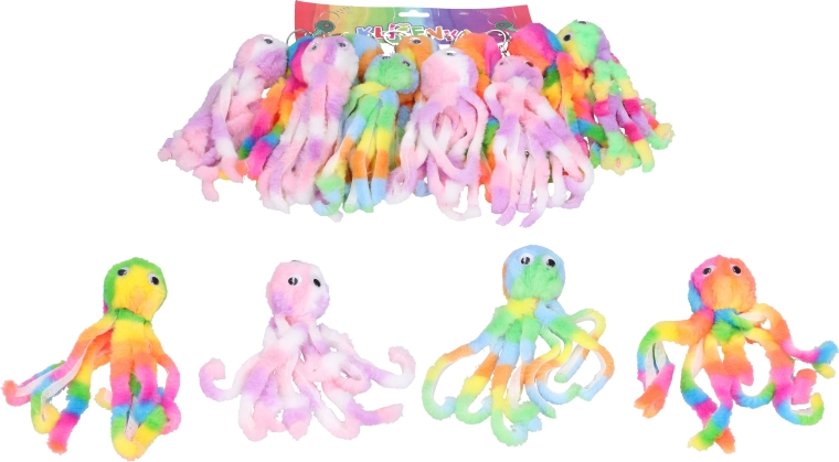 Colorful Octopus Keychain