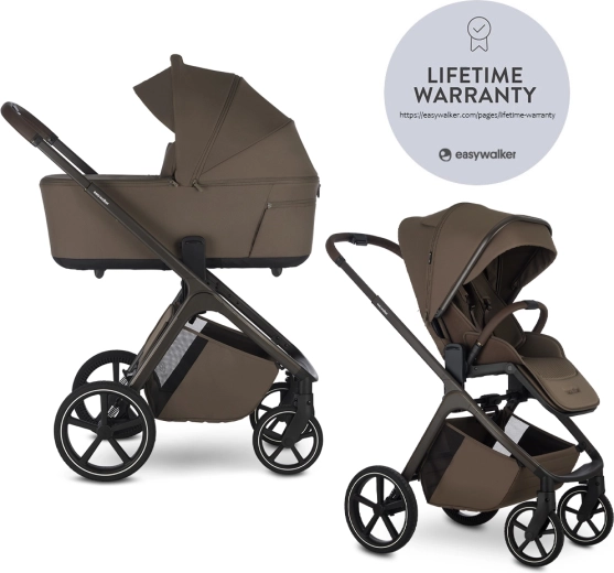 Easywalker комбинирана бебешка количка Zoey Go chestnut brown